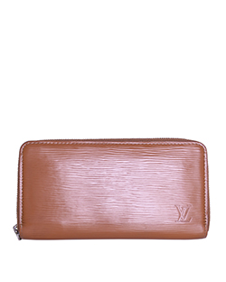Louis Vuitton Zippy Wallet, Epi Leather, Brown, CA1006, B/DB, 2*